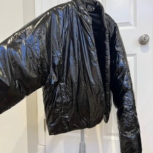 Glossy Oversized Puffer Jacket